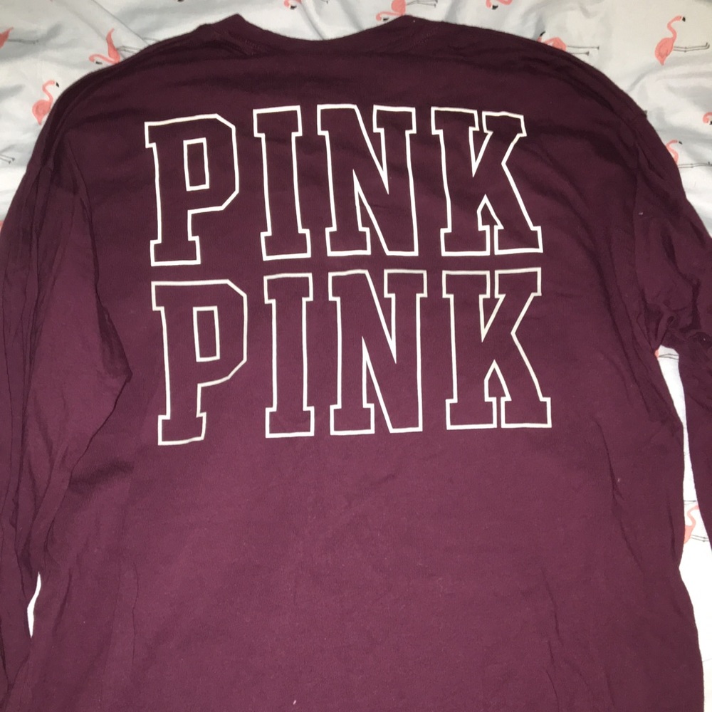 Pink burgundy tee